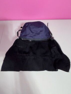 Black and Navy Men’s Convertible Hat Hood